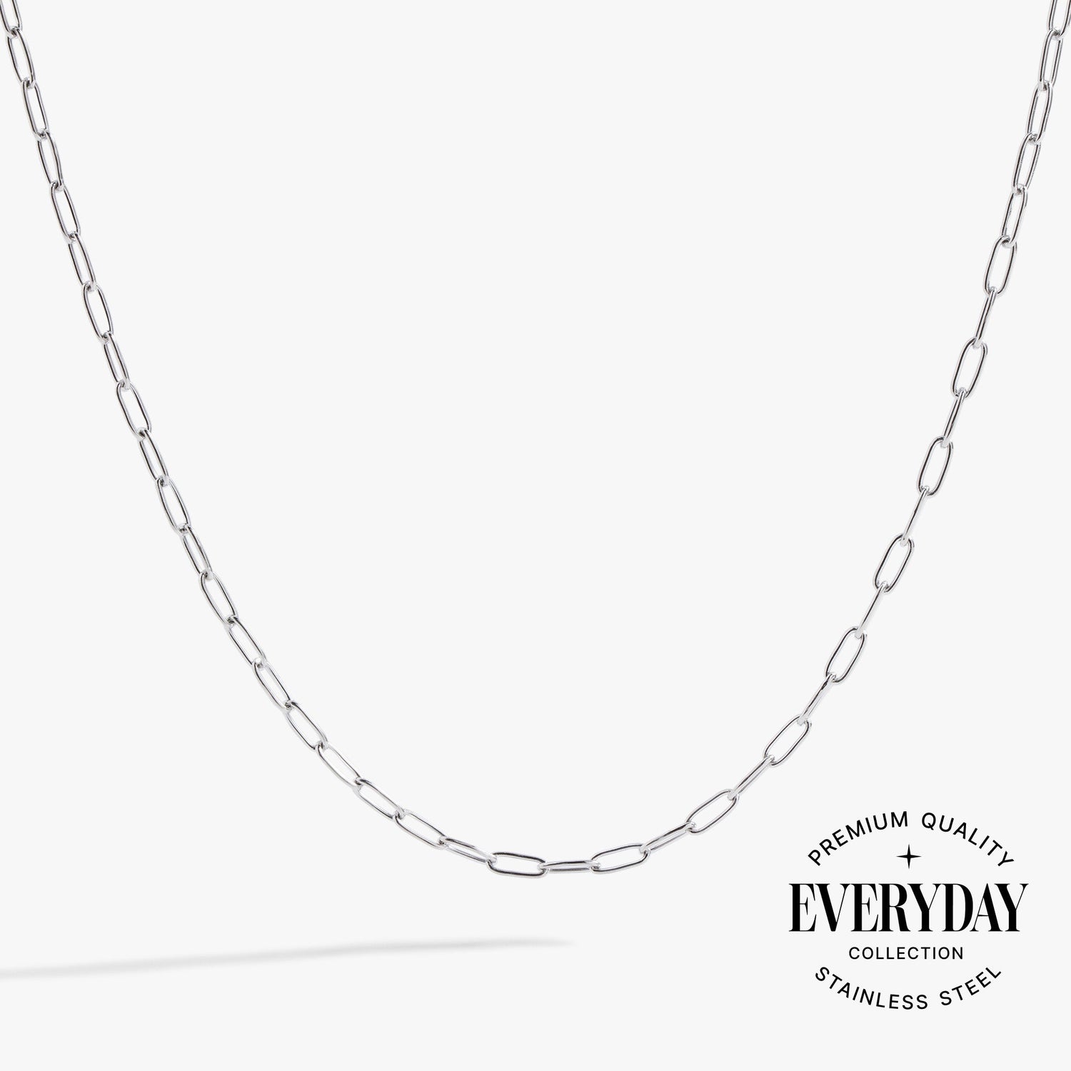 Paperclip Charm &amp; Layering Necklace