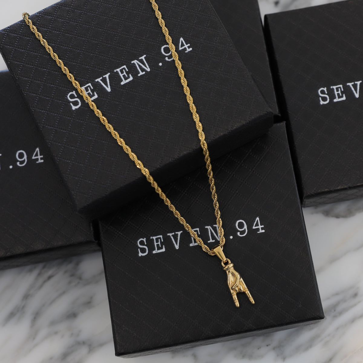 Italian Mano Cornuto Gold Pendant