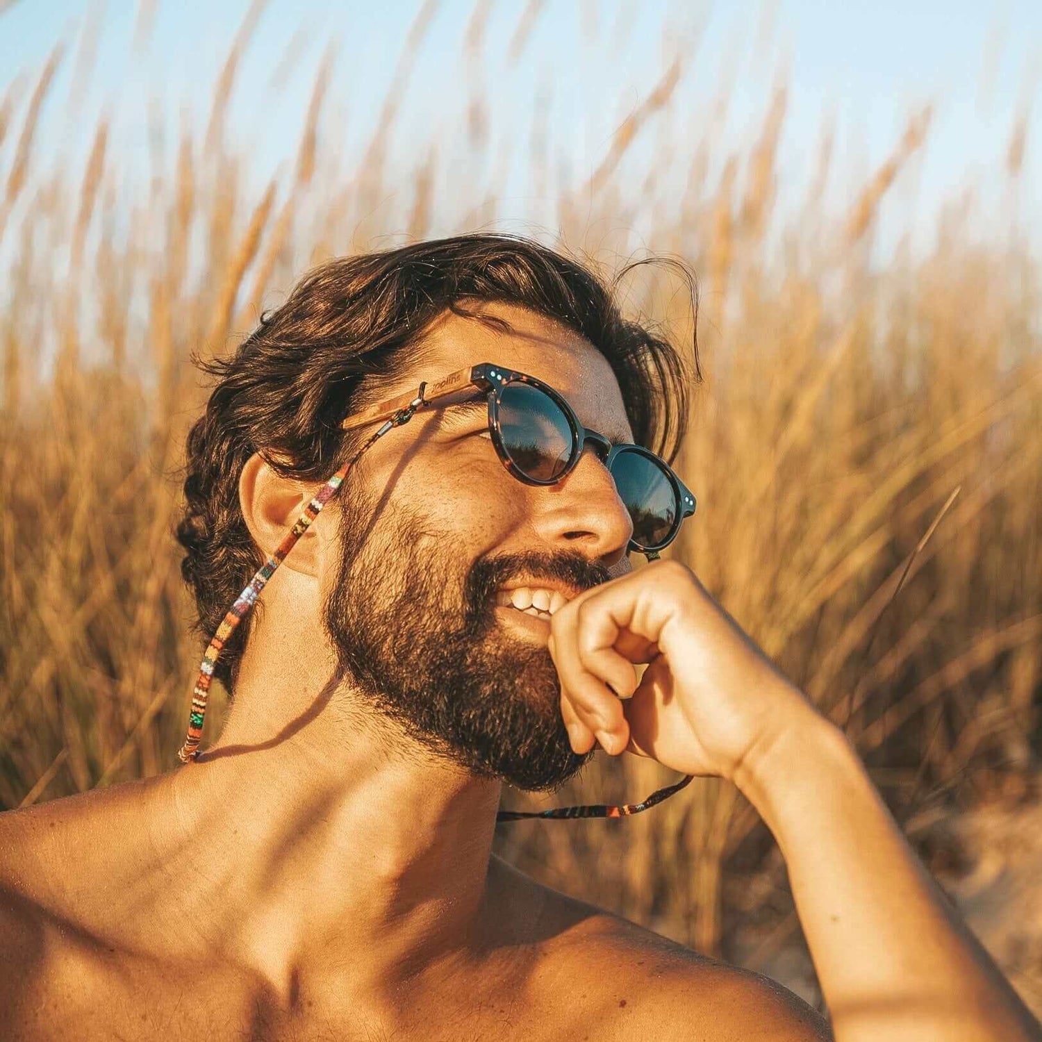 Ganges - Unisex Wood and Bio Acetate Sunglasses