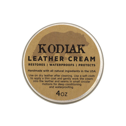 Kodiak Leather Cream - 4 oz. Tin