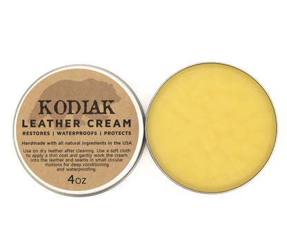 Kodiak Leather Cream - 4 oz. Tin