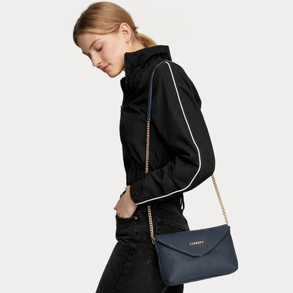 Carrera Lunera Women’s Leather Bag – Floater Leather Women’s Shoulder &amp; Crossbody Bag with Chain Strap for Everyday Elegance | Minimal &amp; Handcrafted