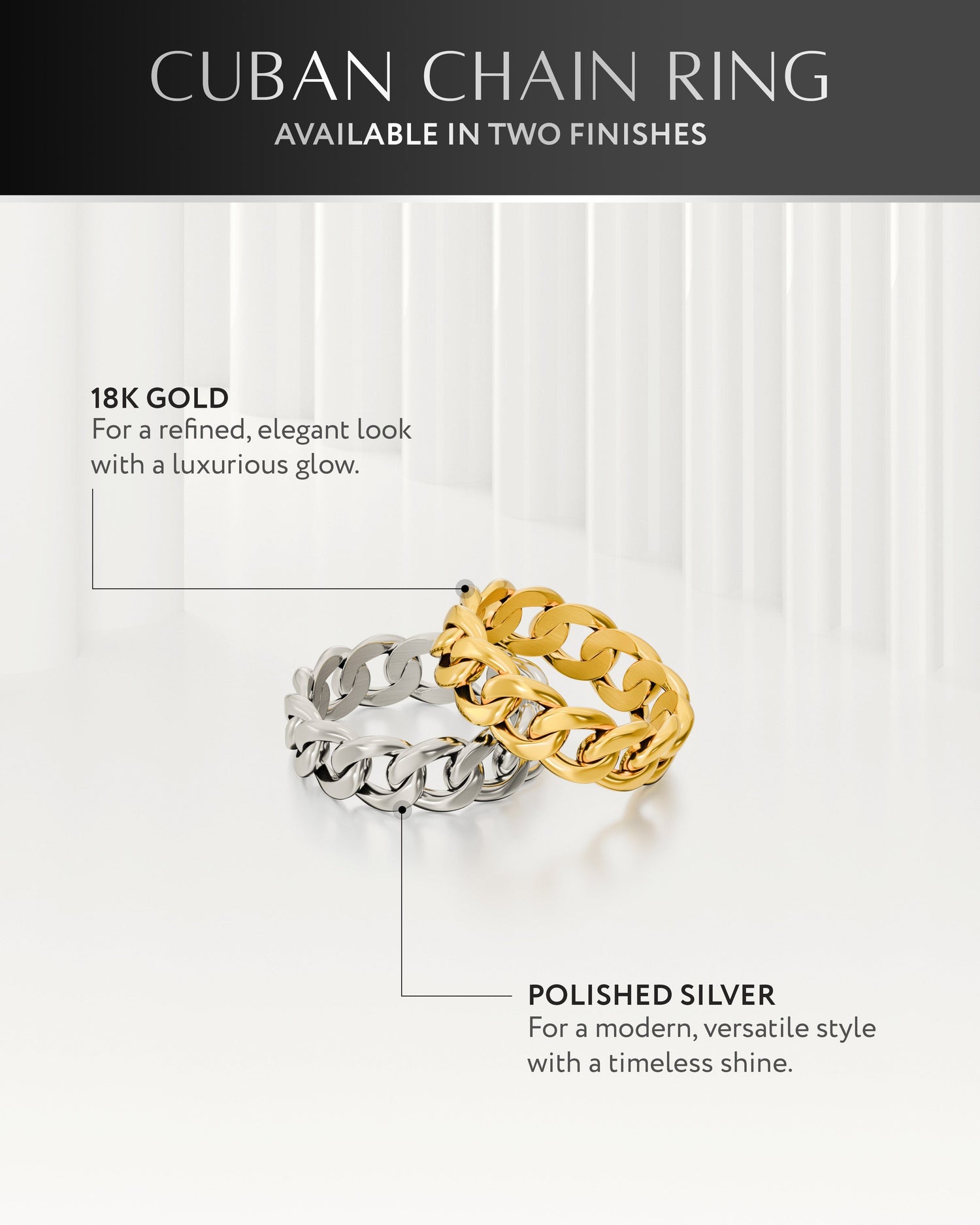 Cuban Link Ring (Gold)