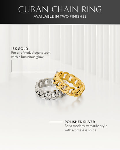 Cuban Link Ring (Gold)