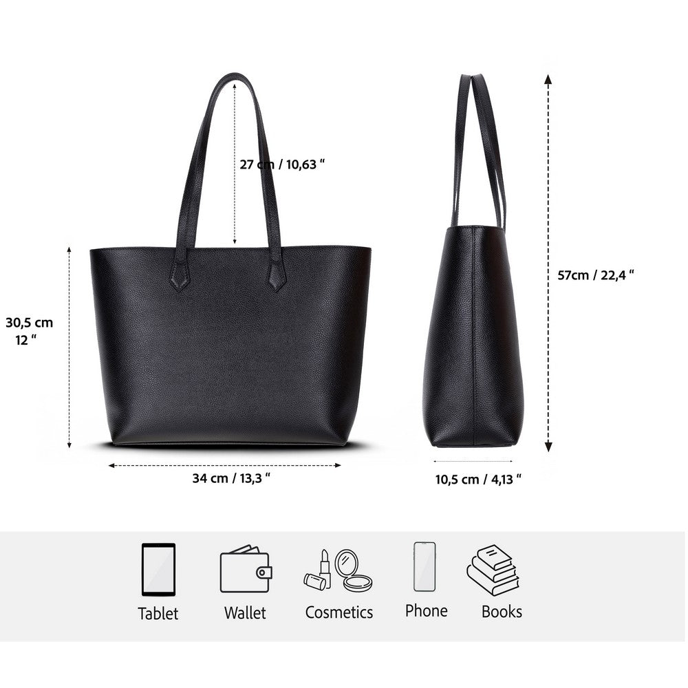 Solea Women’s Leather Bag – Genuine Leather Women’s Tote Shoulder Bag for Everyday Use | Minimal &amp; Handcrafted