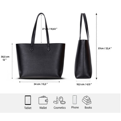 Solea Women’s Leather Bag – Genuine Leather Women’s Tote Shoulder Bag for Everyday Use | Minimal &amp; Handcrafted