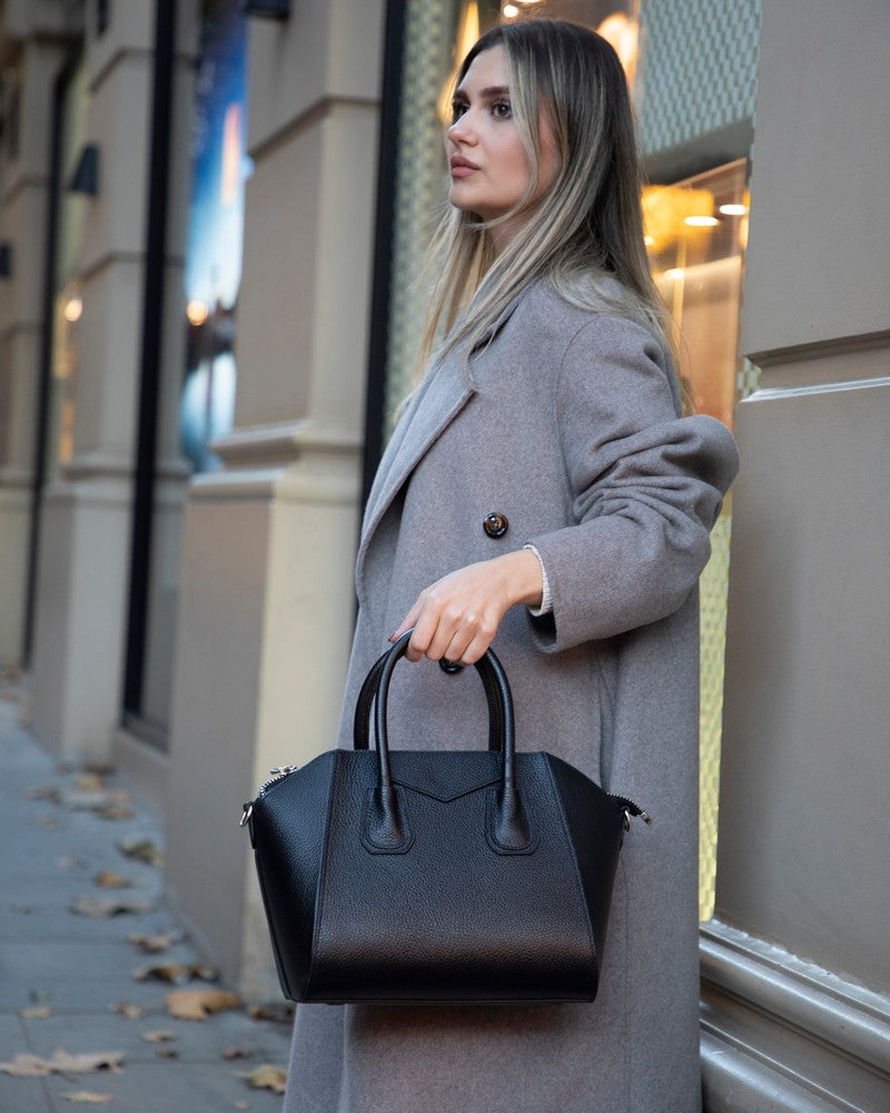 Lorenza Medium Women’s Leather Bag – Genuine Leather Handbag for Everyday Elegance | Minimal &amp; Handcrafted