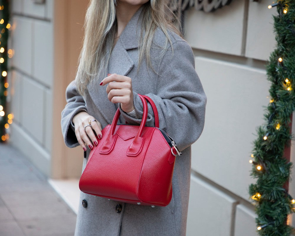 Lorenza Medium Women’s Leather Bag – Genuine Leather Handbag for Everyday Elegance | Minimal &amp; Handcrafted