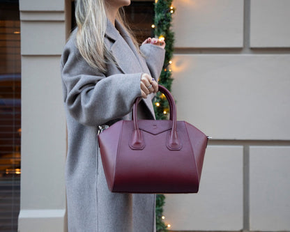 Lorenza Medium Women’s Leather Bag – Genuine Leather Handbag for Everyday Elegance | Minimal &amp; Handcrafted