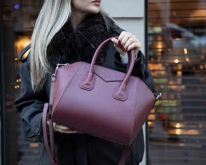 Lorenza Medium Women’s Leather Bag – Genuine Leather Handbag for Everyday Elegance | Minimal &amp; Handcrafted