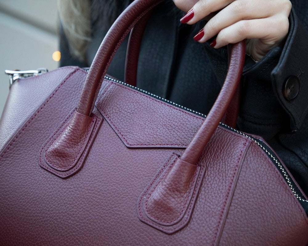 Lorenza Medium Women’s Leather Bag – Genuine Leather Handbag for Everyday Elegance | Minimal &amp; Handcrafted