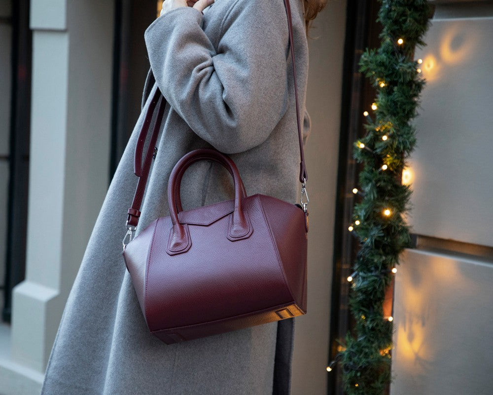 Lorenza Medium Women’s Leather Bag – Genuine Leather Handbag for Everyday Elegance | Minimal &amp; Handcrafted