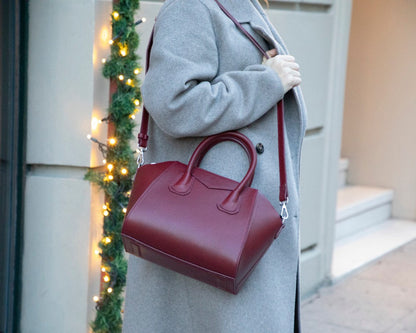 Lorenza Medium Women’s Leather Bag – Genuine Leather Handbag for Everyday Elegance | Minimal &amp; Handcrafted