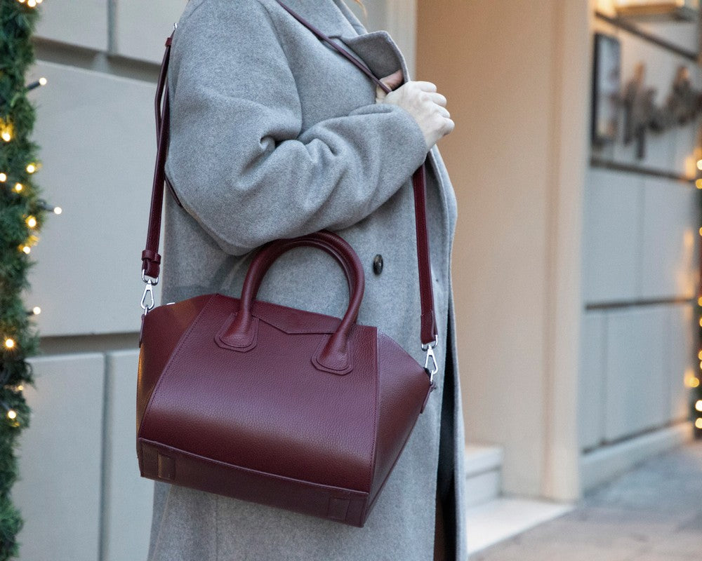 Lorenza Medium Women’s Leather Bag – Genuine Leather Handbag for Everyday Elegance | Minimal &amp; Handcrafted