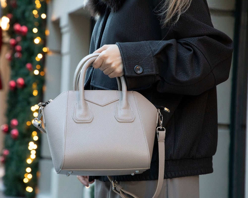 Lorenza Medium Women’s Leather Bag – Genuine Leather Handbag for Everyday Elegance | Minimal &amp; Handcrafted