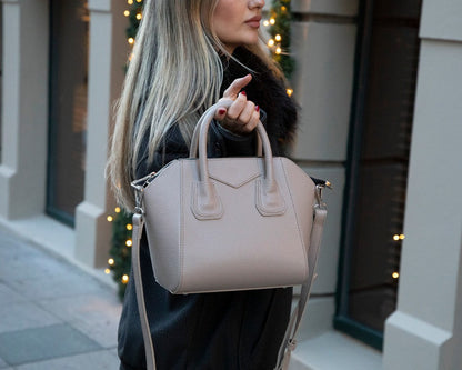 Lorenza Medium Women’s Leather Bag – Genuine Leather Handbag for Everyday Elegance | Minimal &amp; Handcrafted