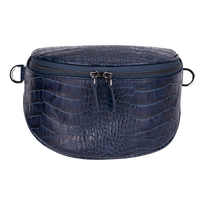 Alora Leather Bag – Croc-Embossed Leather Men &amp; Women Crossbody &amp; Belt Bag for Everyday Elegance | Minimal &amp; Handcrafted