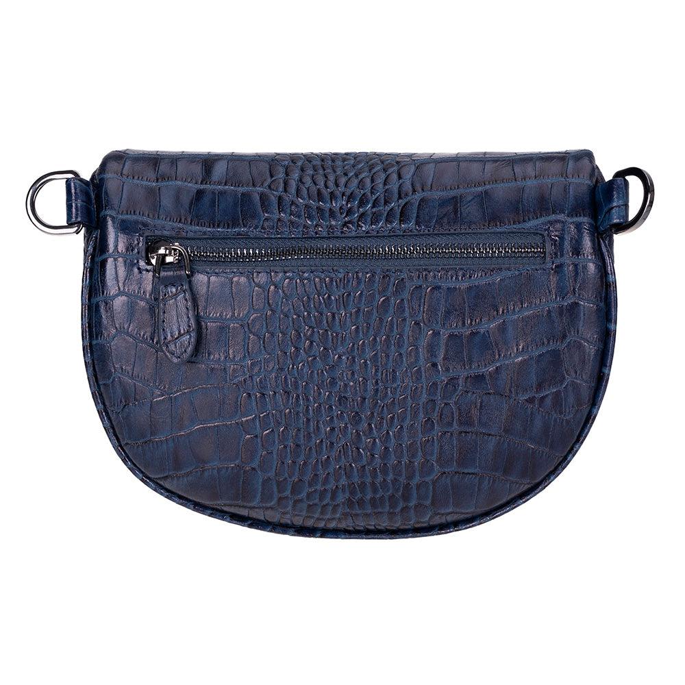 Alora Leather Bag – Croc-Embossed Leather Men &amp; Women Crossbody &amp; Belt Bag for Everyday Elegance | Minimal &amp; Handcrafted