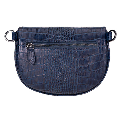 Alora Leather Bag – Croc-Embossed Leather Men &amp; Women Crossbody &amp; Belt Bag for Everyday Elegance | Minimal &amp; Handcrafted