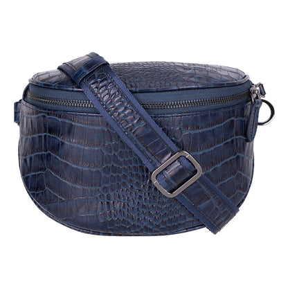 Alora Leather Bag – Croc-Embossed Leather Men &amp; Women Crossbody &amp; Belt Bag for Everyday Elegance | Minimal &amp; Handcrafted