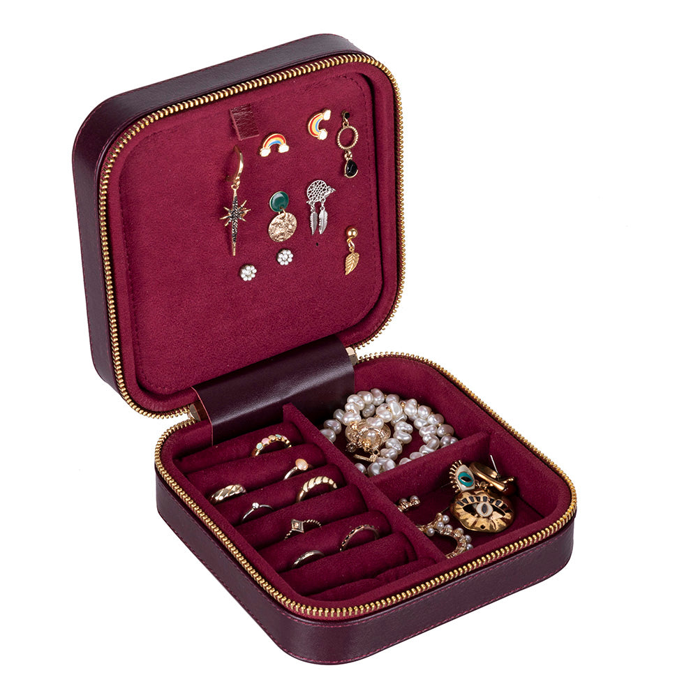 Amanda Leather Jewelry Box, Large