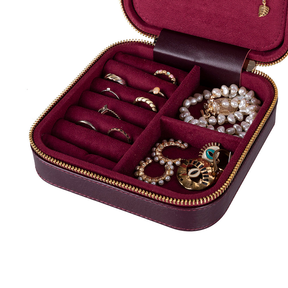 Amanda Leather Jewelry Box, Large