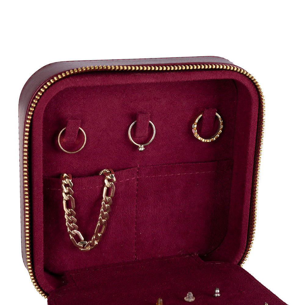 Amanda Leather Jewelry Box, Large