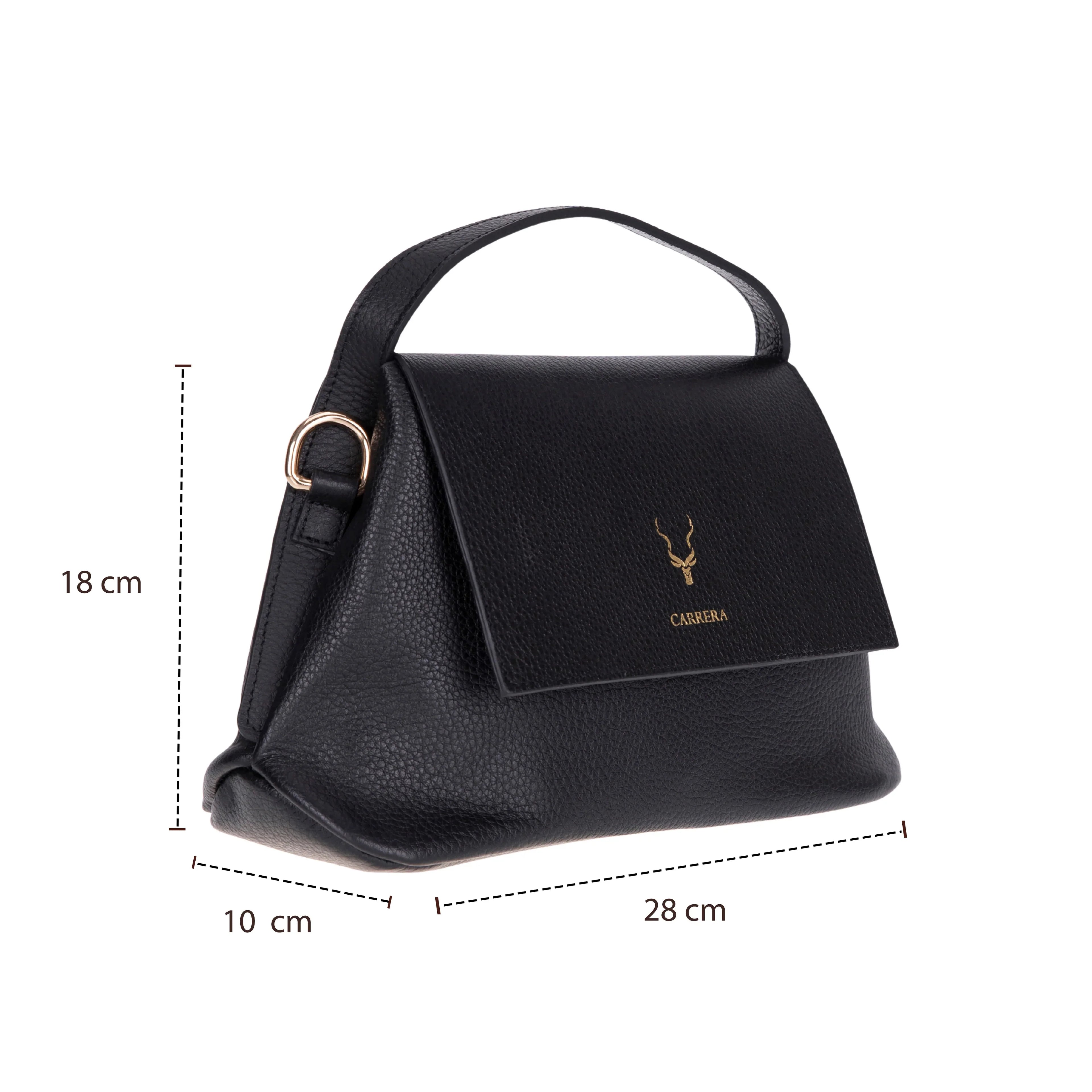 Carrera Arvelia Women’s Leather Bag – Floater Leather Shoulder &amp; Top Handle Bag for Everyday Elegance | Minimal &amp; Handcrafted