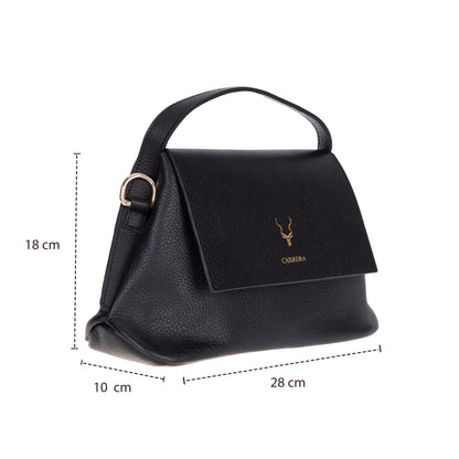Carrera Arvelia Women’s Leather Bag – Floater Leather Shoulder &amp; Top Handle Bag for Everyday Elegance | Minimal &amp; Handcrafted