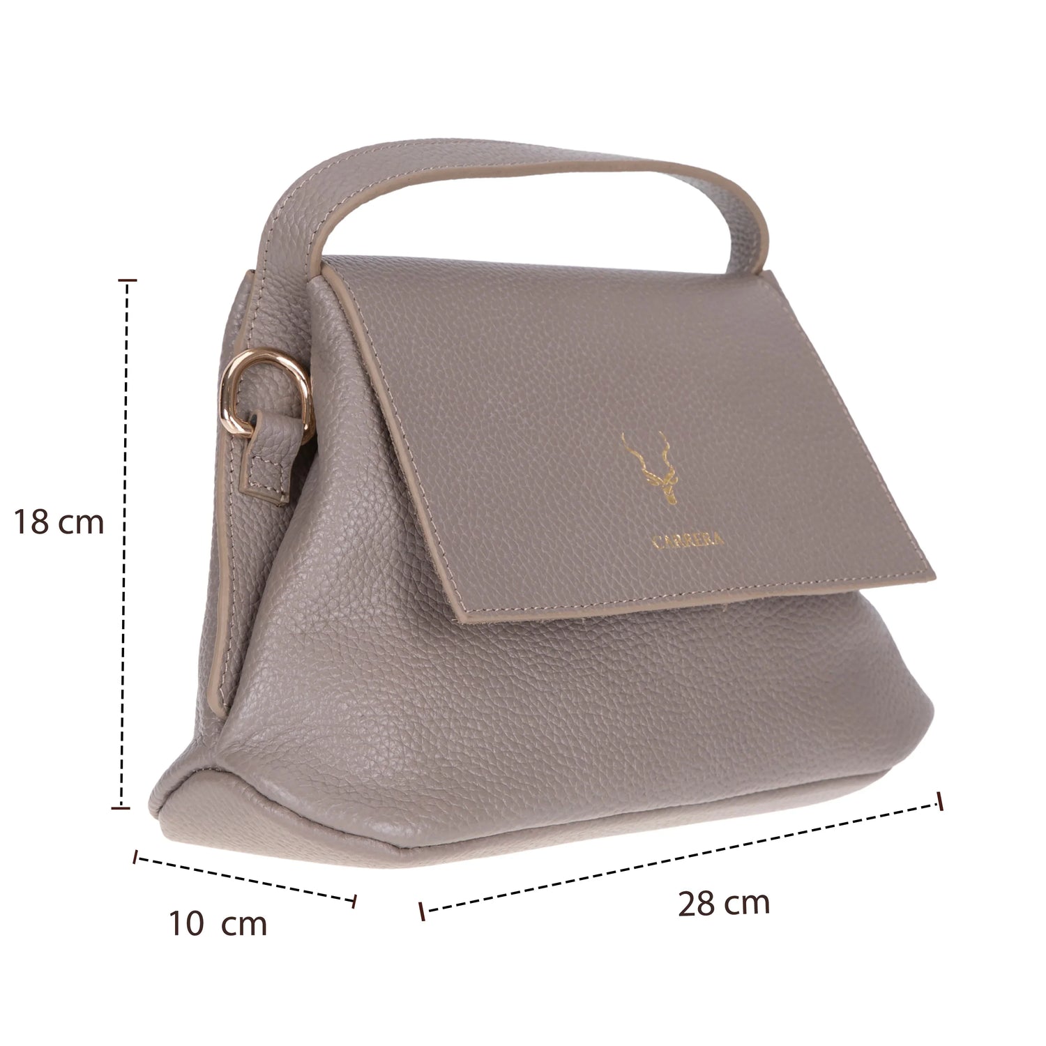 Carrera Arvelia Women’s Leather Bag – Floater Leather Shoulder &amp; Top Handle Bag for Everyday Elegance | Minimal &amp; Handcrafted