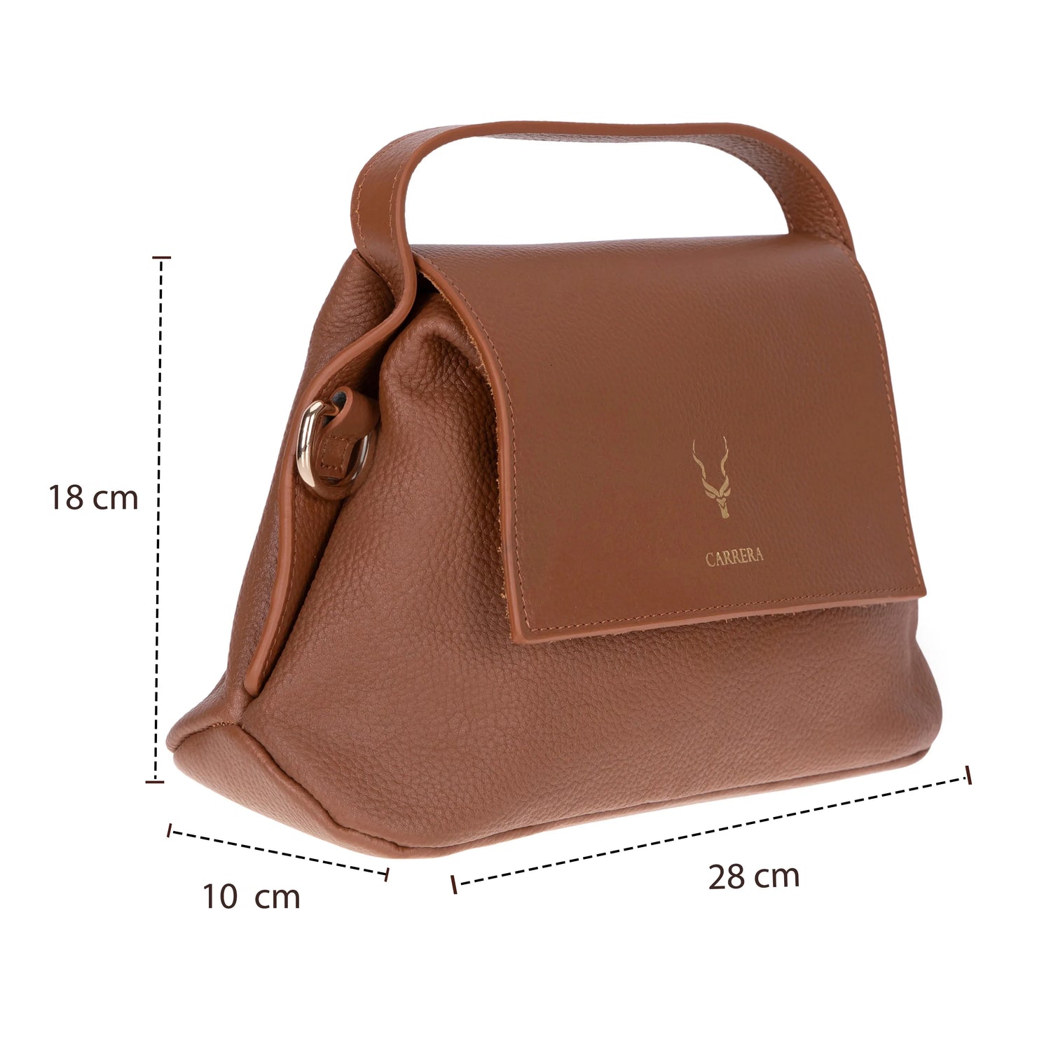 Carrera Arvelia Women’s Leather Bag – Floater Leather Shoulder &amp; Top Handle Bag for Everyday Elegance | Minimal &amp; Handcrafted