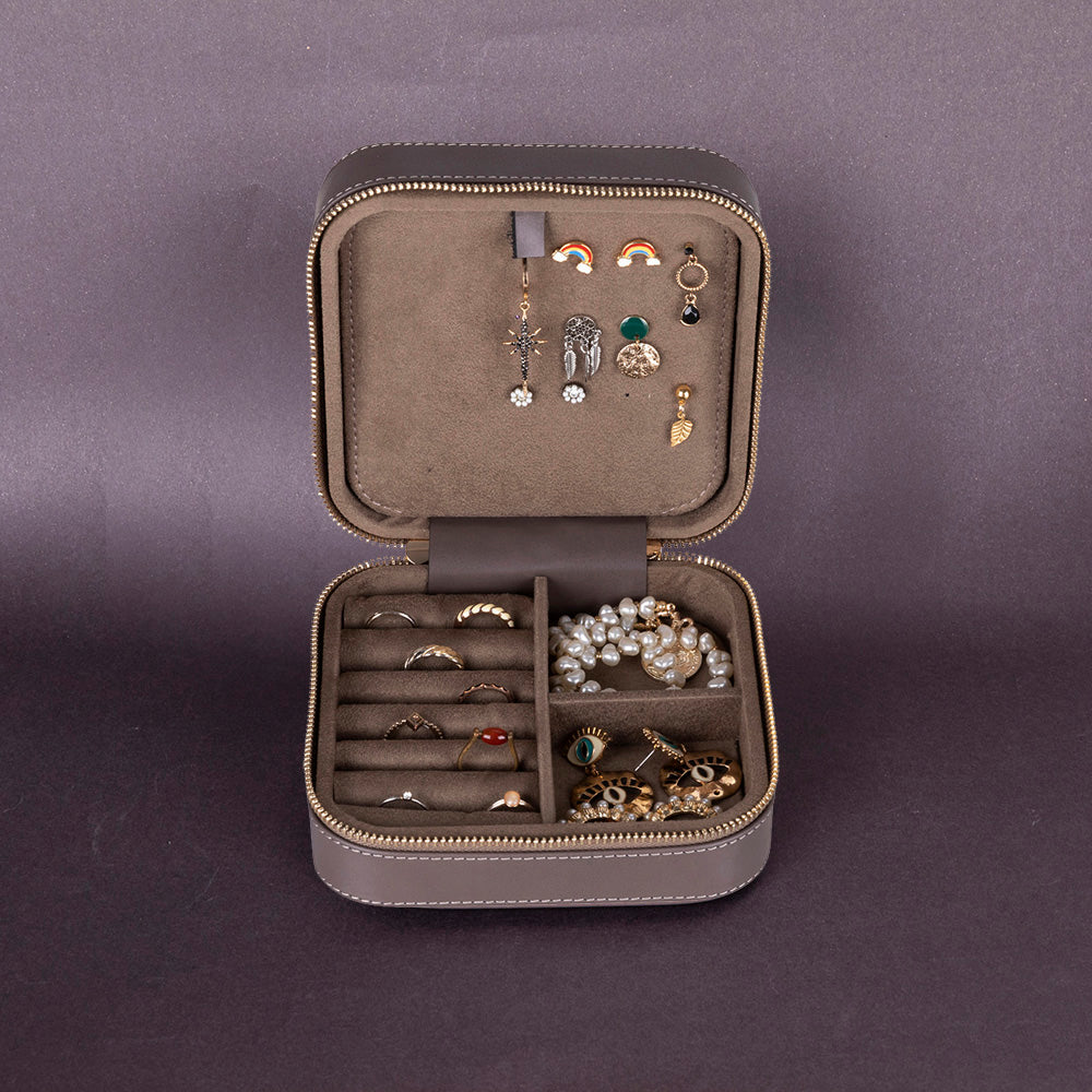Amanda Leather Jewelry Box, Large