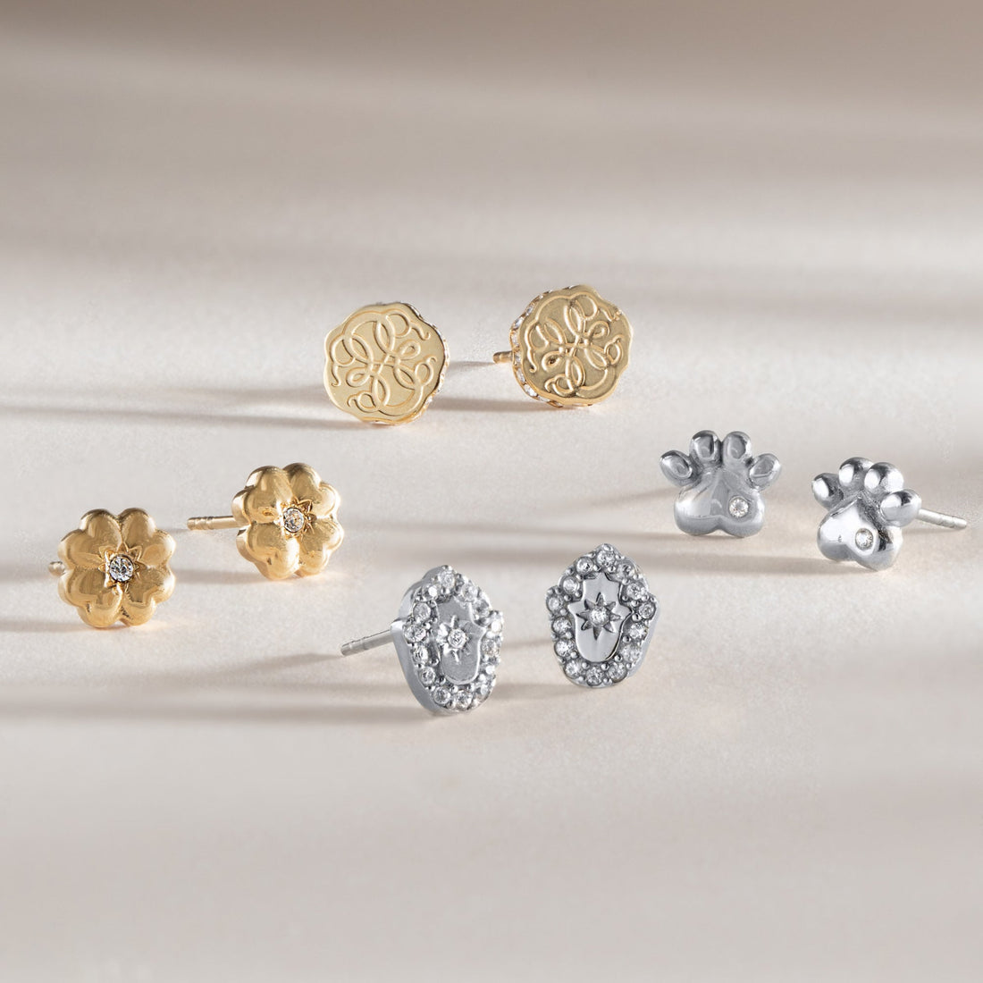 Hamsa Mini Stud Earrings