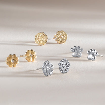 Path of Life Mini Stud Earrings
