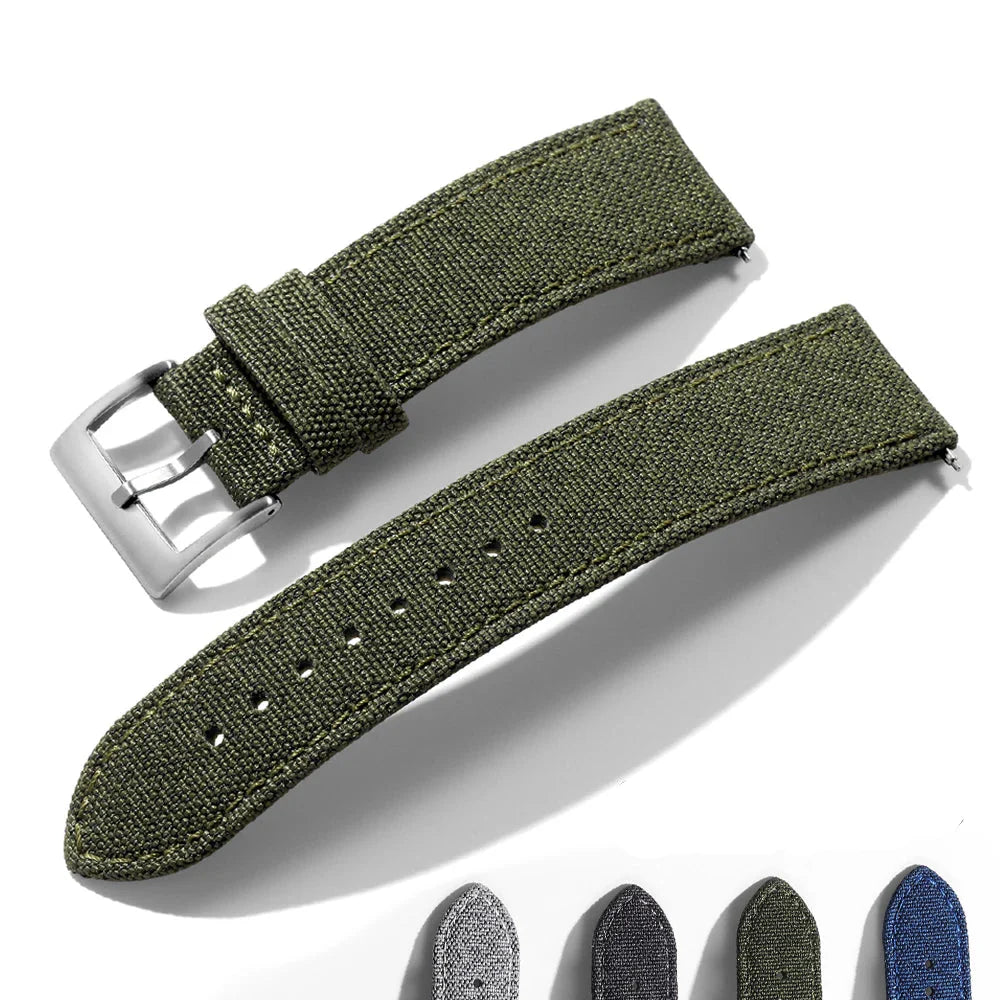 Motorola Moto Quick Release Sailcloth Nylon Watch Band Strap