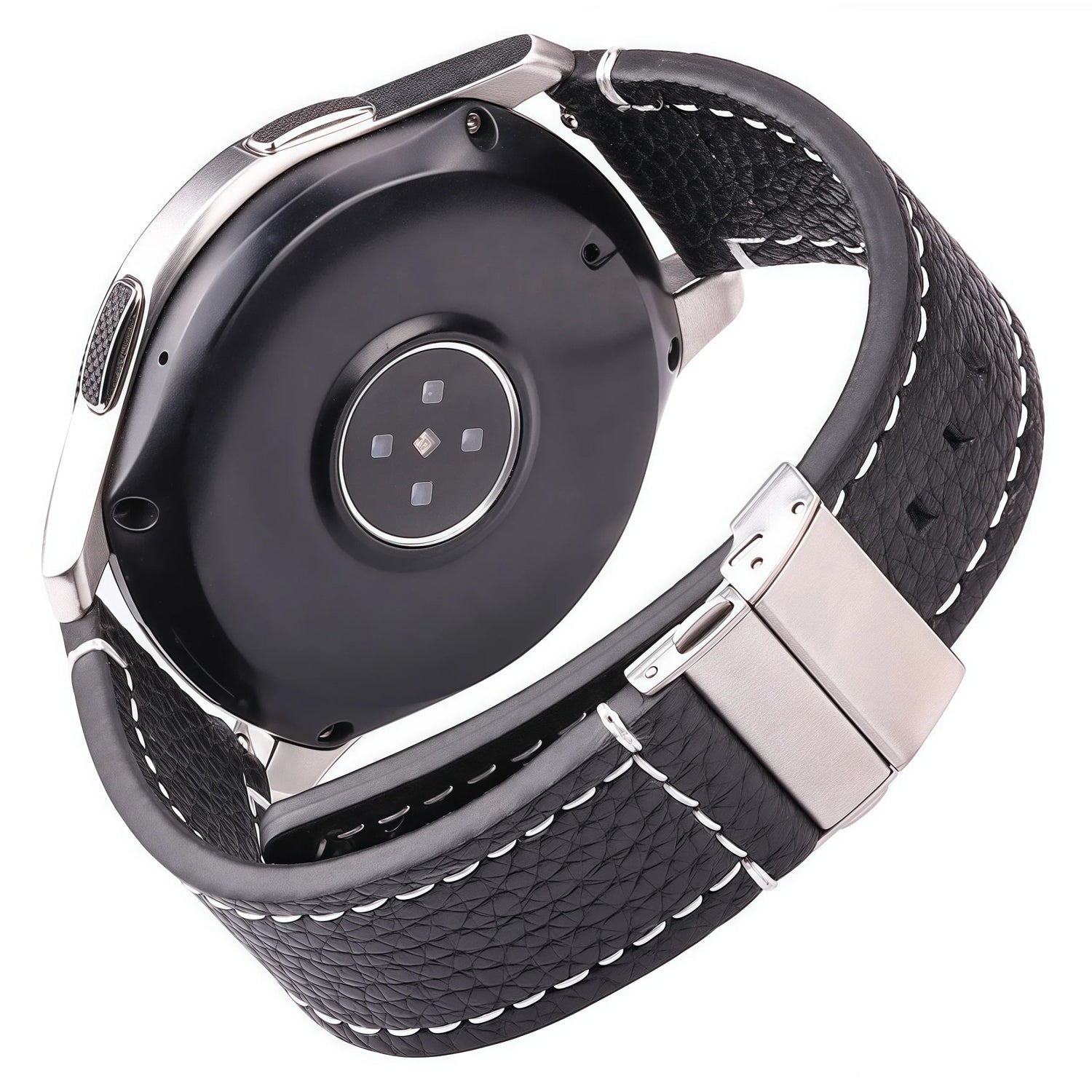 Motorola Moto Genuine Leather Watch Bands Deployment Clasp Strap Men Women