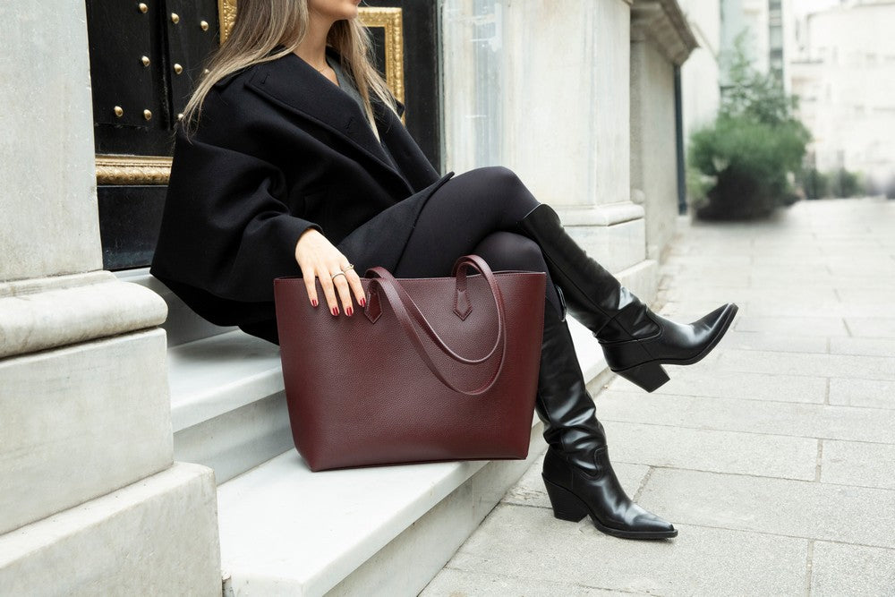 Solea Women’s Leather Bag – Genuine Leather Women’s Tote Shoulder Bag for Everyday Use | Minimal &amp; Handcrafted