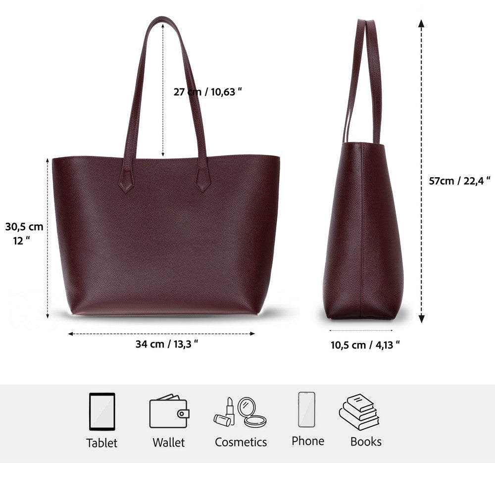 Solea Women’s Leather Bag – Genuine Leather Women’s Tote Shoulder Bag for Everyday Use | Minimal &amp; Handcrafted