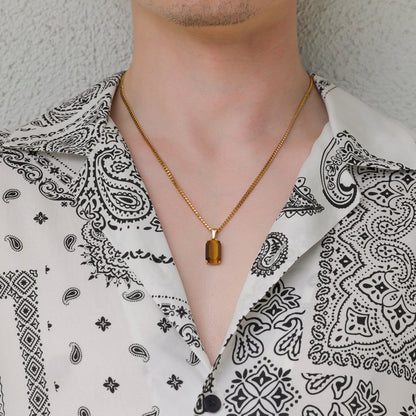 Tiger Eye Stone Pendant