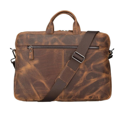 Apollo Leather Business Briefcase / Laptop Case 14"