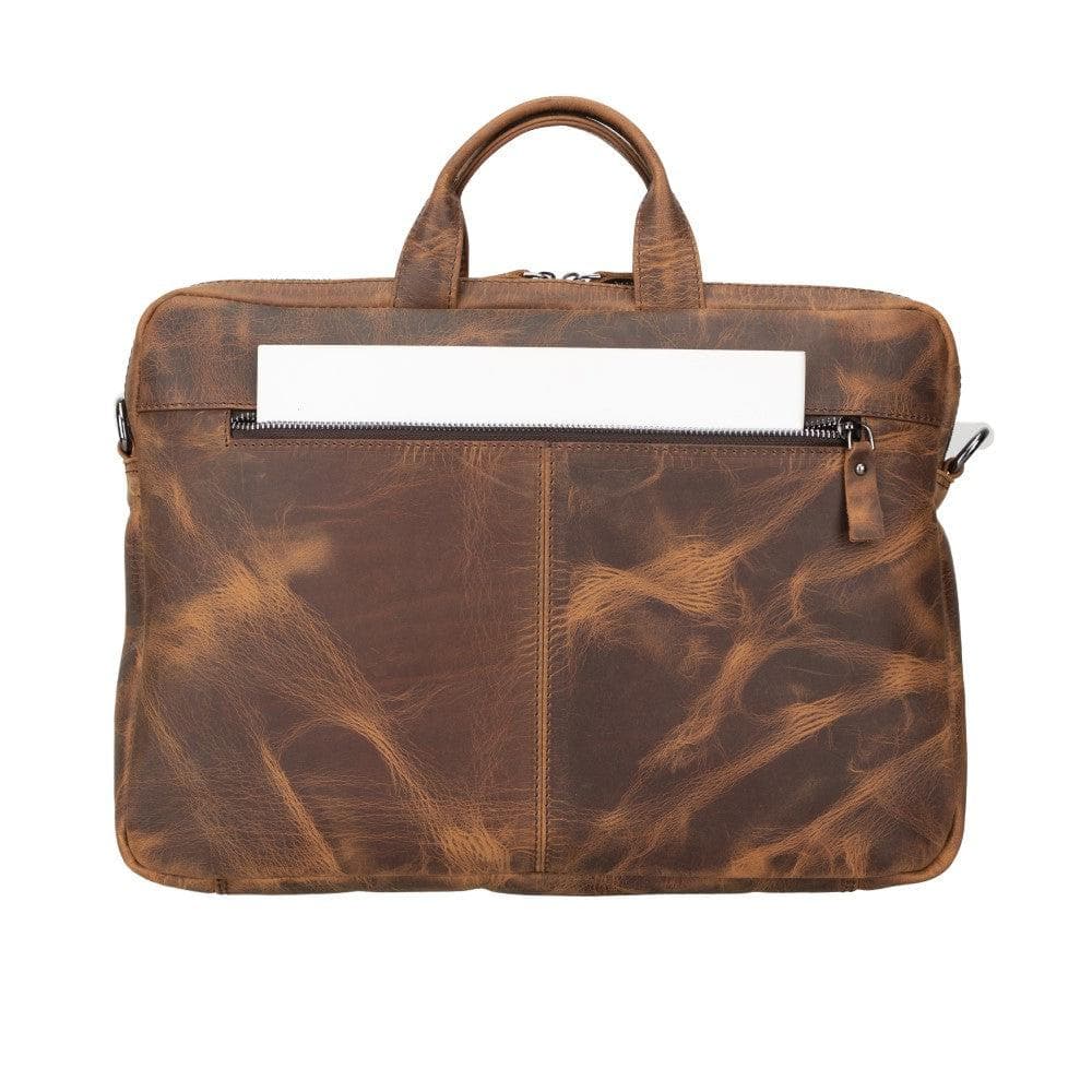 Apollo Leather Business Briefcase / Laptop Case 14"