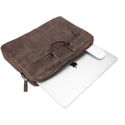 Apollo Leather Business Briefcase / Laptop Case 14"
