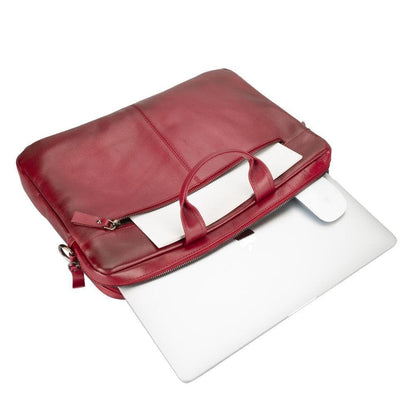 Apollo Leather Business Briefcase / Laptop Case 14"
