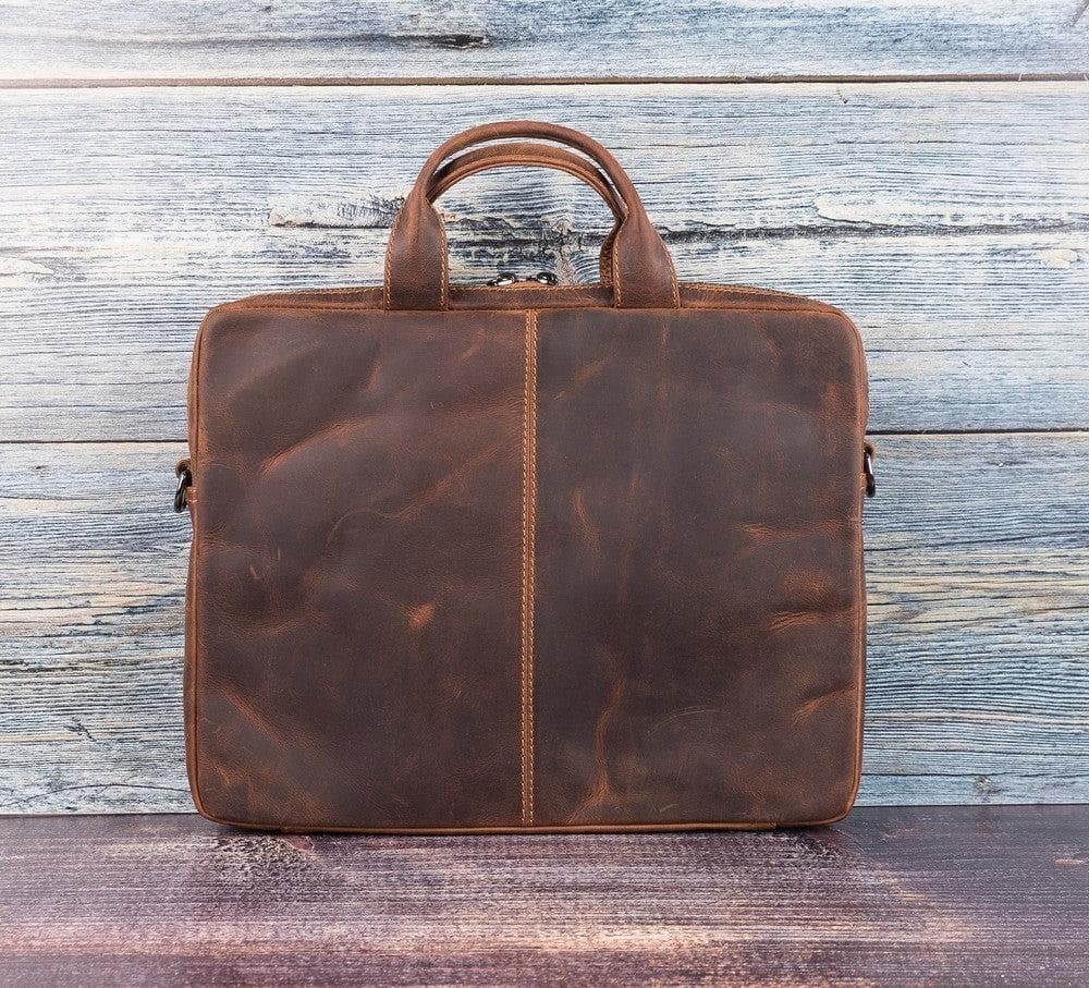 Apollo Leather Business Briefcase / Laptop Case 14"