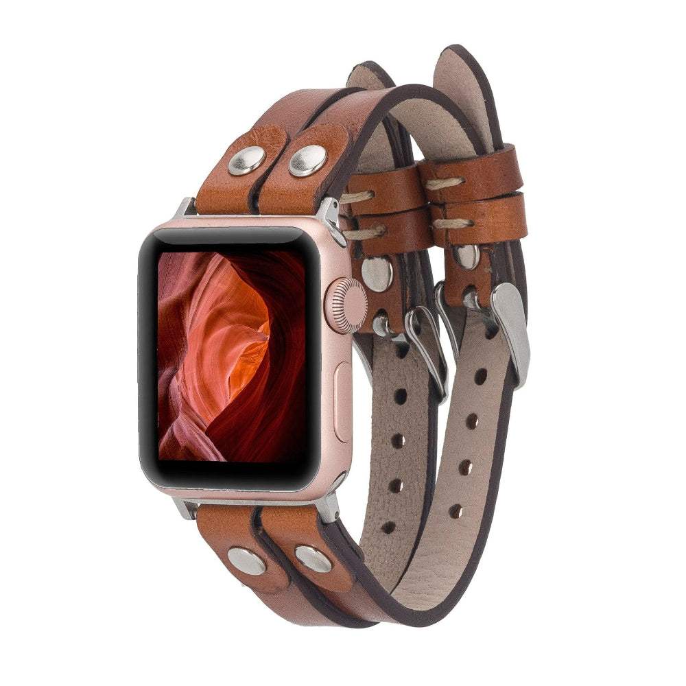 Durham Ely Leather Apple Watch Double Band