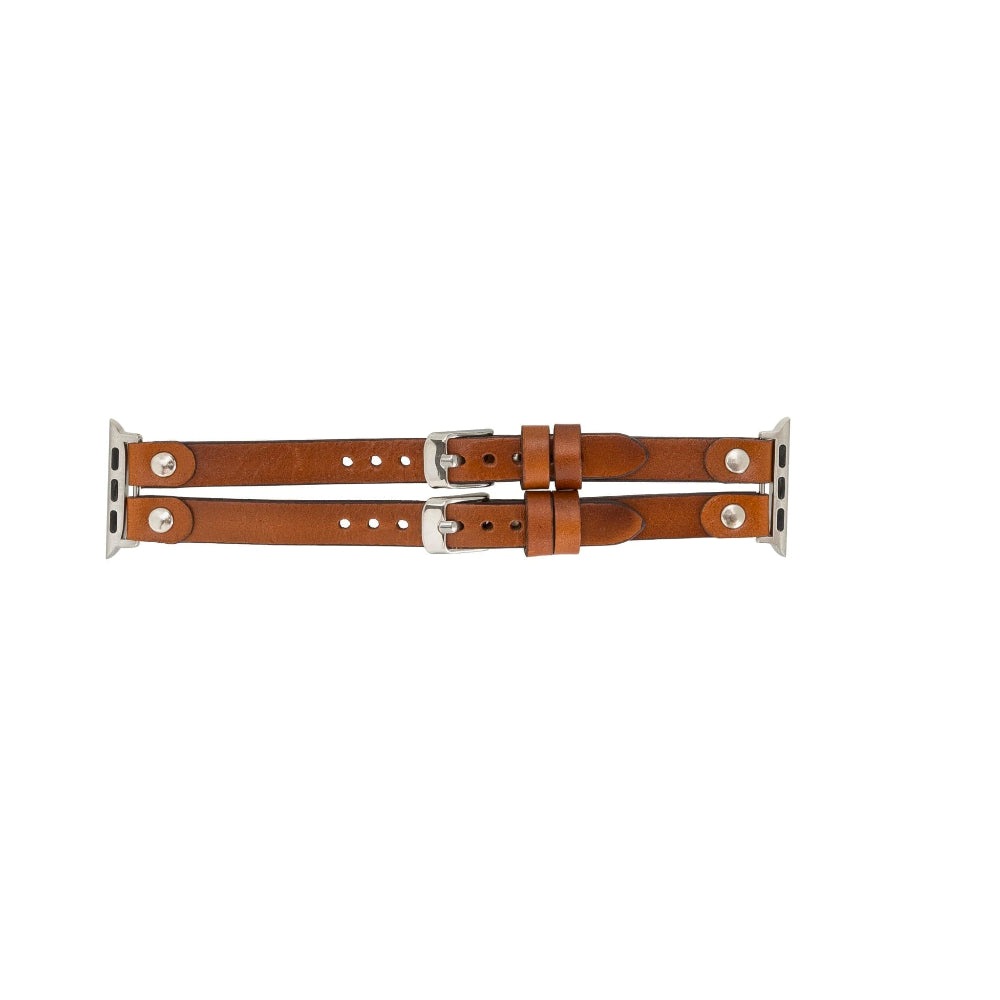 Durham Ely Leather Apple Watch Double Band