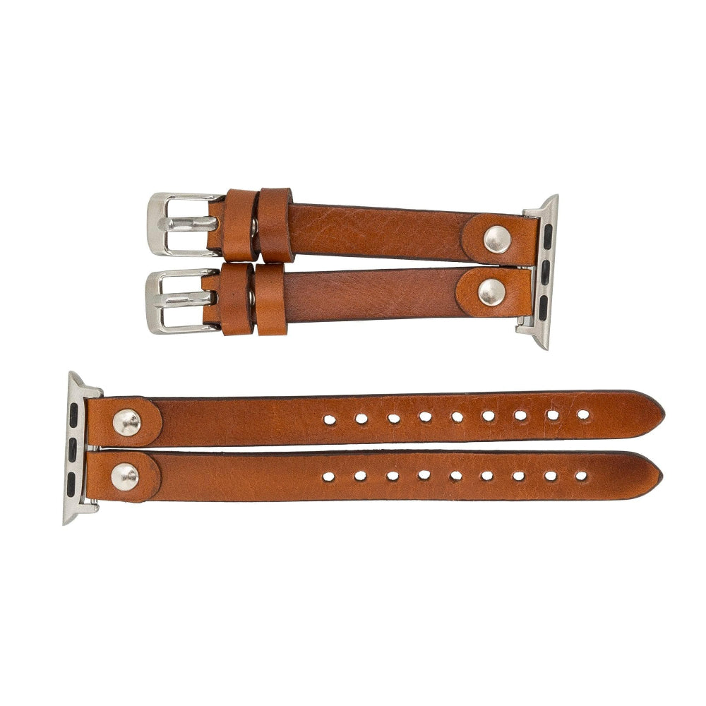 Durham Ely Leather Apple Watch Double Band