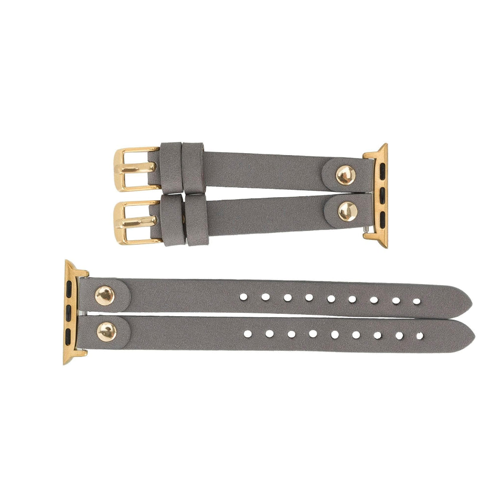 Durham Ely Leather Apple Watch Double Band