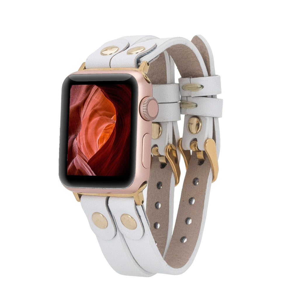 Durham Ely Leather Apple Watch Double Band