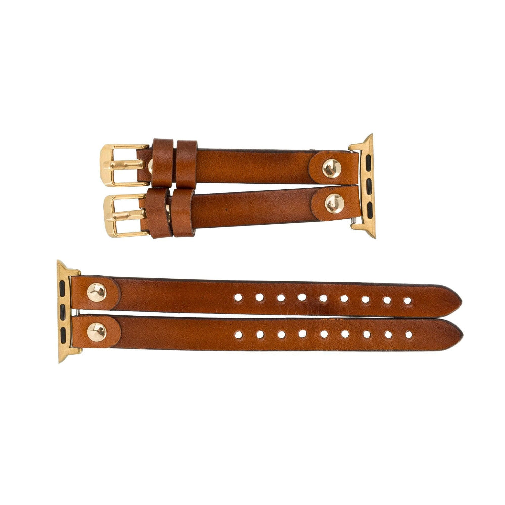 Durham Ely Leather Apple Watch Double Band